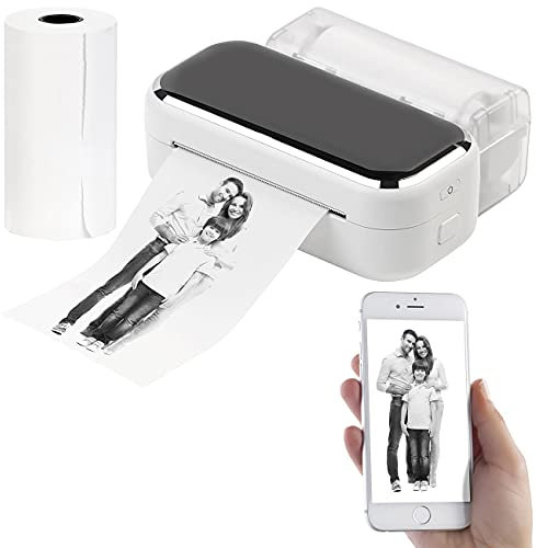 Callstel Fotodrucker: Mobiler XL Akku-Foto-Thermodrucker, Android, iOS, Bluetooth, App, 80mm (Drucker, Multifunktionsdrucker, Sofortbildkamera)