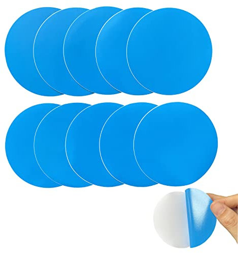Selbstklebende Reparaturflicken Pool für Schwimmbecken, 10 Stück PVC Pool Reparaturset, Selbstklebend Unterwasser Reparatur Pool Flicken für Wasserbett Schwimmbäder Aufblasbares Boot (Runden)