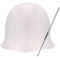 1 Pezzi Cappucci In Silicone Per Tinture Per Capelli, Tappo Per Colorare I Capelli, Riutilizzabile Cuffia Capelli per Meches per Tintura, Headgear Salon Hat, con 1pc Uncinetti in Metallo (Bianco)