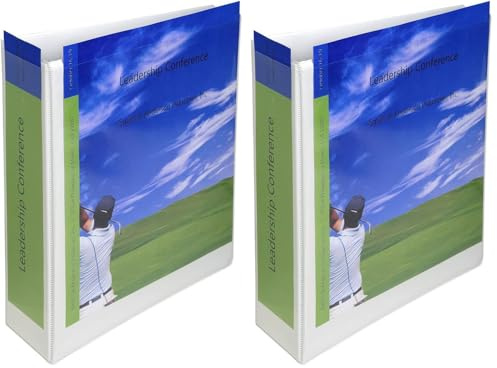 Exacompta - Ref 53945E - Kreacover Collection - Prem'Touch Lever Arch File - 320 x 300mm in Size, Suitable for A4+ Documents, Polypropylene, 2 Rings, 80mm Spine - White (Pack of 2)