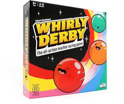 Big Potato Whirly Derby| The All Action Marble Racing Game | New Family Board Game, for 2-6 players, Age 8+ | Perfect Christmas Game