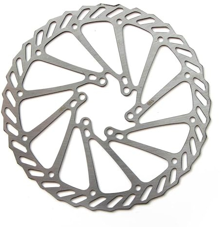 Clarks Cycle Systems CL Single Piece Steel 6-Bolt Disc Brake Rotor, Silver, 203mm