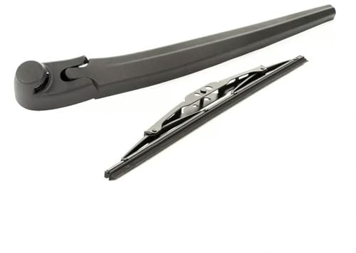 Juego de escobilla y brazo limpiaparabrisas trasero de 14 para Seat Altea Ibiza 6L (2012, 2011, 2010, 2009, 2008, 2007, 2006, 2005 y 2004). Accesorio de goma negra para limpiaparabrisas trasero.