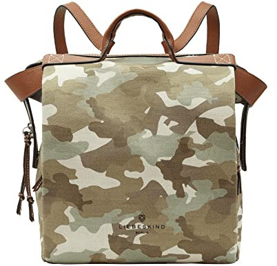 Liebeskind Berlin GRAY CANVAS backpack, Large (HxBxT 38.5cm x 28cm x 14.5cm)