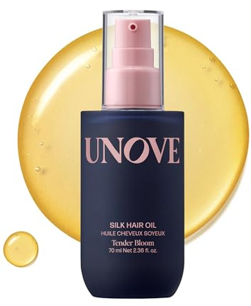 UNOVE Silk Oil Essence Hair Serum 70ml/2.4fl.oz | Nourishing Hair Oil for Dry, Frizzy, and Damaged Hair | Lightweight Smoothing Serum | Frizz Control and Split End Care | Heat Protection