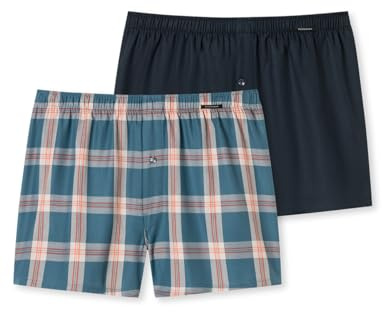 Schiesser Herren 2 Pack Boxershorts Baumwolle Web Multipack - Webboxer, Sortiert 13_180202, 9