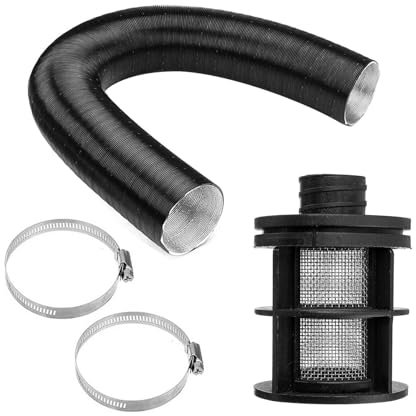 Lufteinlass-Filterrohr-Kit für Webasto Eberspacher Diesel Standheizung 25 mm, Lufteinlassfilter Schalldämpfer, Parkluft Diesel Heizung Set für Webasto