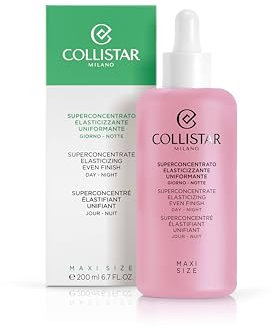 Collistar Superconcentrato Elasticizzante Uniformante Giorno Notte,Trattamento Intensivo per Pelle Liscia e Tonica, Assicura Elasticità e Combatte la Perdita di Tono, 200 ml