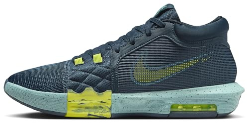 Nike Lebron Witness VIII Mens Basketball Trainers FB2239 Sneakers Shoes (UK 7.5 US 8.5 EU 42, Armory Navy Cyber Green Frost 402)