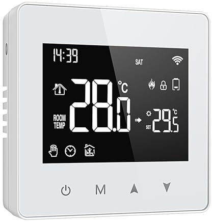 WiFi-termostater för hem, smart hus termostat, programmerbar hemtermostat, batteridrivna termostater, digital hemtermostat, appstyrd termostat, röststyrningstermostat