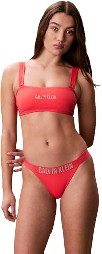 Calvin Klein Women's Bandeau W Straps Lv00q61223 Swim Tops (Pack of 1)