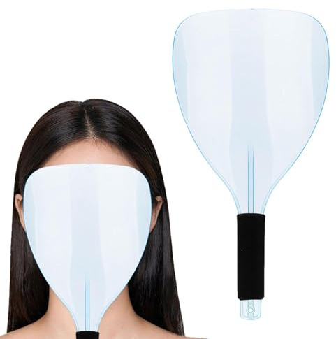 Visera facial de salón – Protector ocular transparente, herramienta profesional para el cabello, escudo transparente ligero con escenario de sesión de estilo, práctica cubierta de seguridad para