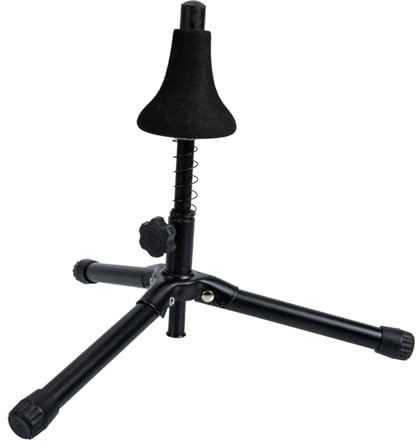 PRETYZOOM Soporte Portátil de Trompeta de Hierro Base Trípode Plegable y Estructura Estable para Exhibición y Almacenamiento en Interiores y Exteriores