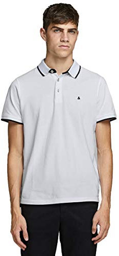 JACK & JONES Male Poloshirt Einfarbig Polokragen Poloshirt
