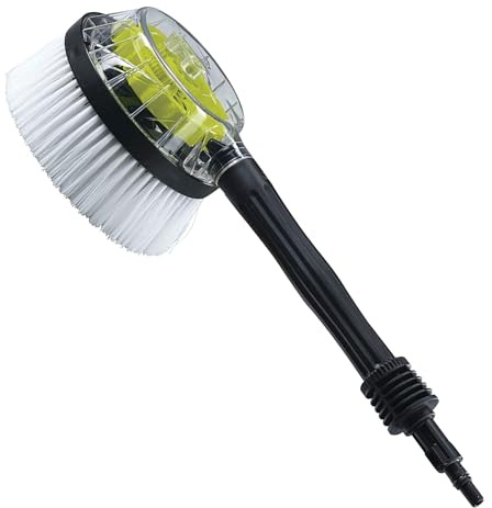 Gardenjack Rotating Wash Brush Rotary Pressure Washer Attachment, Compatible with Kärcher, Application: Windows, Garden Furniture, Vehicles