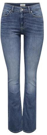 ONLY Female Flared fit Jeans ONLBLUSH Mittlere Taille Flared Jeans