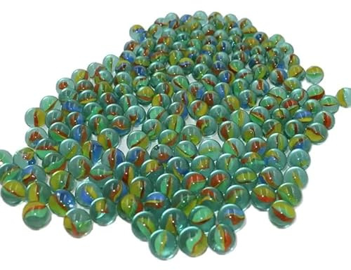 Biglie di Vetro 102 pezzi Biglie Colorate di Cristallo Sfere Decorazioni Glass Marbles 102 Sfere Perle Vetro Occhio di Gatto
