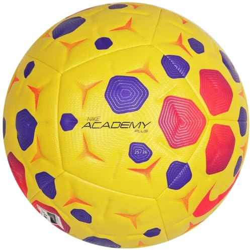 Nike Academy Plus HV4392-710 - Pallone da calcio, colore: Giallo/Viola/Rosa Hyper