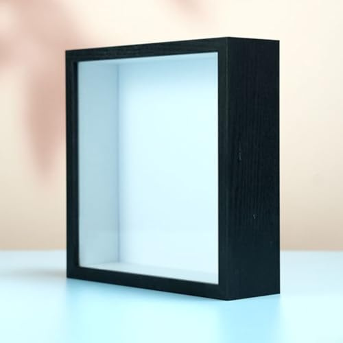 Elegante marco de fotos hecho a mano de arcilla con elementos florales 3D para exhibición creativa (10 x 15 negro)