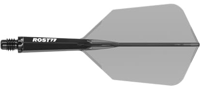 CUESOUL ROST 77 Integrated Dart Shaft and Flight,Slim Shape,Set of 3 | High Wear Resistance Material, 4 Thread Reinforcements, Easy Tighten & Non-Slip, Stable Trajectory, Color Gift Box Packed