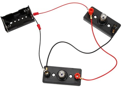 Hohopeti Kit Eléctrico Escolar de Experimentos para Años con Bombillas Interruptores y Cables Educativo Stem para Descubrir Circuitos Básicos y Habilidades Científicas Prácticas