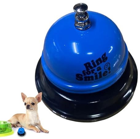 Desk Bell - Stainless Steel Call Bell - Reception Bells for Dogs Suitable for Serving Food, Passing Dishes, Taking Orders, Communicating with Pets, for Restaurant, Reception Area, Warehouse and Bar