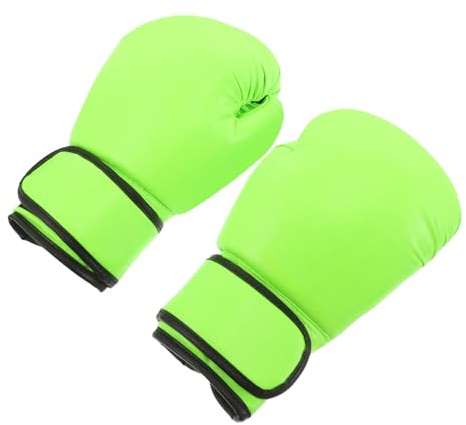 Healeved Guantoni da Boxe per 8Oz Verdi Imbottitura in Schiuma Guanti da Sparring per Karate e Mma Protezione Mani per Allenamento Arti Marziali e Sacco da Boxe