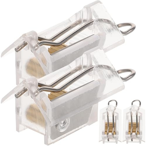 Amosfun Juego de 4 Piezas de Mecanismo de Bloqueo de Cordón para Persianas Venecianas, Cerradura de Alambre Profesional, Accesorios para Cortinas, Repuestos para Cuerdas, Uso en Hogar