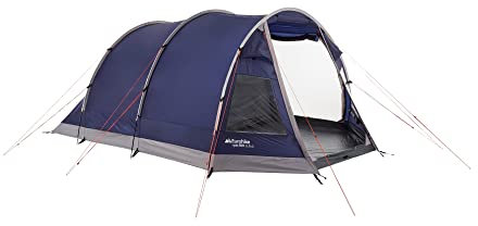 Eurohike Rydal 500 Tent for 5 People with Darkened Bedrooms, Separate Living Area, 5 Man, Easy to Pitch, Tunnel, Sewn In Groundsheet, Spacious, Family Camping, Festivals, 2000mm HH