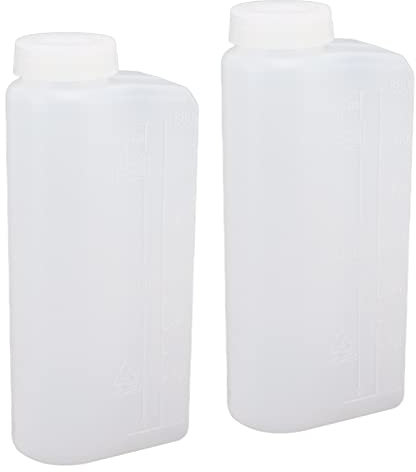 Qcwwy 2 Pcs Oil Mixing Bottle, Superb Craftsmanship 2 Stroke Petrol Fuel Mix High Performance Fuel Oil Mixing Bottle for Chainsaw Ironing Machine
