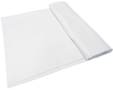 Jtnohx Feltro Bianco,Tessuto di Feltro per L'artigianato, Fogli di Tessuto Morbido per L'arte e Progetti di Cucito 1,4mm di Spessore 91x315CM Flessibile