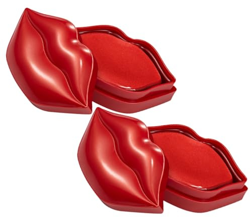 TOPPERFUN 40piezas Mascarilla Hidratante Para Labios Unidades Nutritiva Esencia Almohadillas Para Labios Para Cuidado Labial Usar Sueño