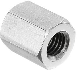 PATIKIL 304 Stainless Steel Hex Coupling Nuts M10x1.5 Pitch 20mm | 0.79 Length Coarse Fully Threaded Rod Coupling Nut Studding Connector Fasteners Silver Tone