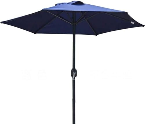 Parasols de jardín al aire libre 6.5ft/2m Patio Parasol Uv70+, Mobre de mesa de mercado al aire libre premium con manivela para jardín, césped, terraza, patio trasero