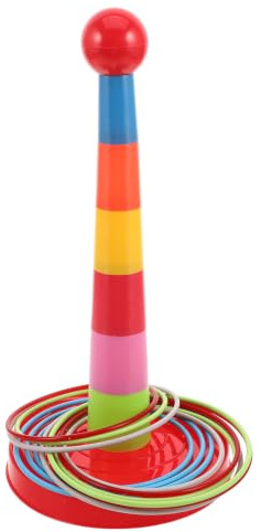 Toddmomy Jeu de Lancer d'anneaux pour Enfants, cône empilable coloré AV | Jouet sportif d'entraînement à l'agilité pour les tout-petits, utilisable en intérieur et en extérieur. Améliore la c