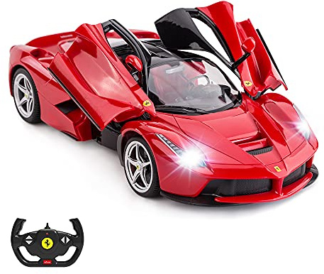 RASTAR RC Car | 1/14 Scale Ferrari LaFerrari Radio Remote Control R/C Toy Car Model Vehicle for Boys Kids, Red