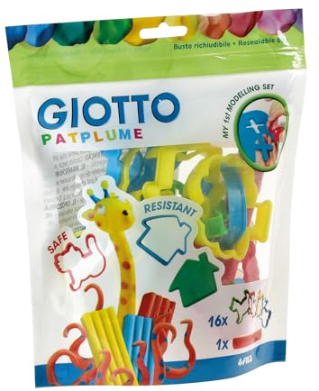 GIOTTO Patplume Accesorios Modelaje, Blíster 16 piezas + 1 rodillo