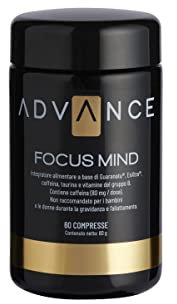 Focus Mind 60 compresse - Stratti Vegetali Brevettati, Caffeina e Vitamine del Gruppo B per Supportare l’Energia Mentale e la Concentrazione