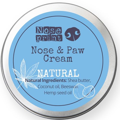 Balsamo per zampa e naso per cane, 100% naturale, idratante e condizionante, allevia i cuscinetti secchi e screpolati (30 ml)