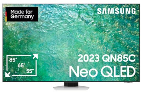 Samsung Neo QLED 4K QN85C 85 Zoll Fernseher (GQ85QN85CATXZG, Deutsches Modell), Neo Quantum HDR, Neural Quantum Prozessor 4K, Dolby Atmos, Smart TV [2023]