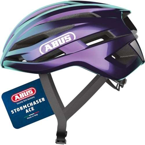 ABUS Casco StormChaser ACE para ciclismo de carretera - casco ligero para ciclismo de competición, cicloturismo y ciclocross - para hombre y mujer - talla L, morado
