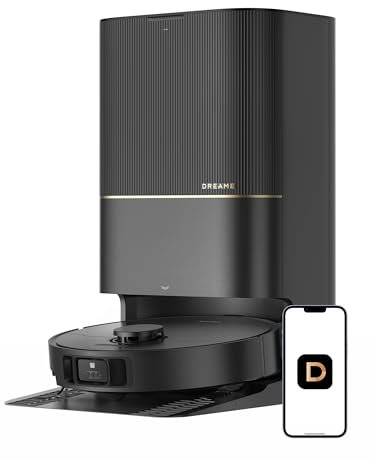 DREAME Aspirapolvere robot X40 ultra con mocio rimovibile e sollevabile, aspirazione 12.000 Pa, spazzola laterale per pulizia estesa, mocio e lavabo, autopulente, svuotamento automatico, ricarica