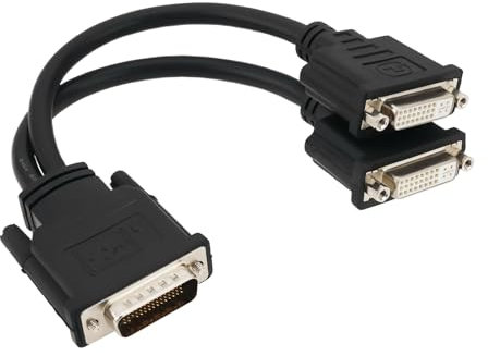 Be In Your Mind Câble d'extension Répartiteur DMS-59 Mâle vers Double DVI 24 + 5 Femelle Adapté à La Connexion de Moniteurs de Carte Graphique avec Ports DMS-59 (16 Cm)