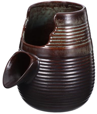 Cabilock Fuente Decorativa Cascada Cerámica con Sistema de Circulación para Peceras y Jardines Maceta Acuática para Paisajismo y Plantas Acuáticas