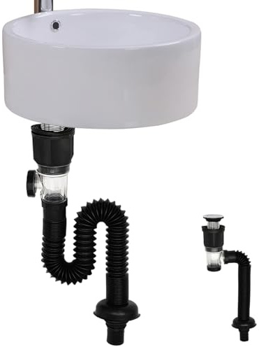 Bonde d'évier de salle de bain avec tuyau, accessoires flexibles et extensibles pour lavabo, cuisine, douche, camping-car, nettoyage de la maison