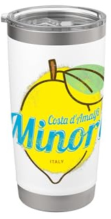 Limone Minori Costa d'Amalfi Italia Costiera Amalfitana Bicchiere termico in acciaio inox doppia parete