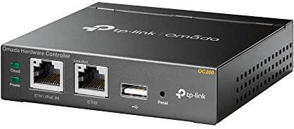 TP-Link OC200 Hybrid Cloud PoE Controller - Metal Enclosure - Real-time Monitoring - Plug and Play - USB for Automatic Backup