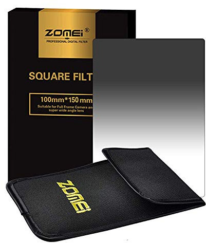 Zomei 100 * 150mm Z-Pro Series Filters Kits:ND2+ND4+ND8+ND16 Graduated Neutral Density Gradual Grey Square Filter Compatible Cokin DSLR Cameras
