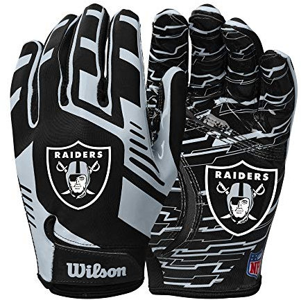 Wilson AD NFL Stretch FIT Gloves, Noir/Argent