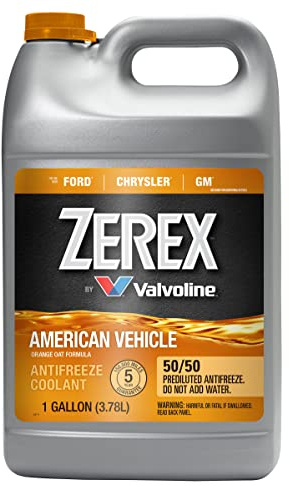 Zerex American Vehicle 50/50 Ready-to-Use Antifreeze Coolant 1 Gallon